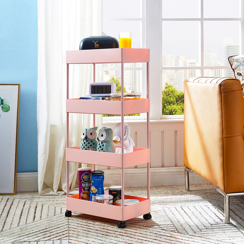 POPLARBOX 4Tier Gap Rolling Book Cart & Reviews Wayfair